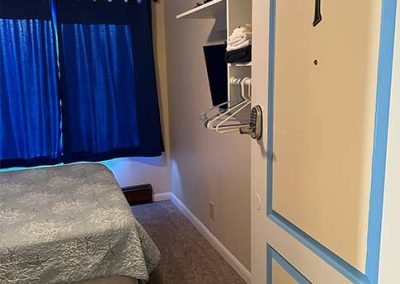 view from hallway door