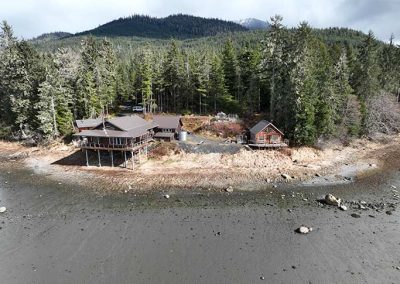 image of the house from water