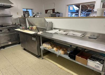 image of the prep area