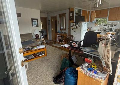 image of the living room and kitchen