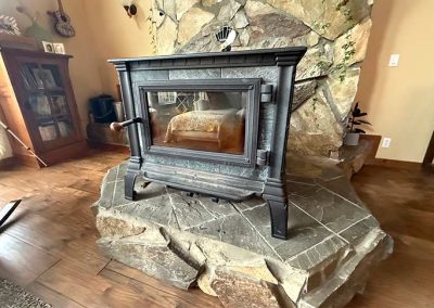 image of the wood stove