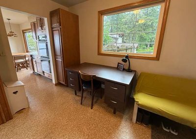 image of the laundry/storage area