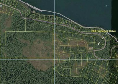 aerial view of lot