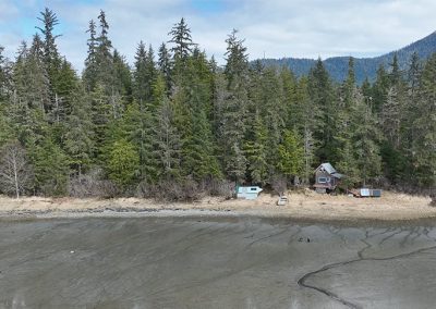 view from on the water fo the front of the house