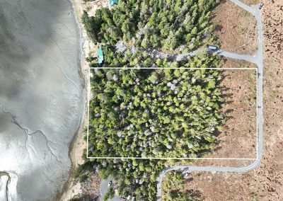 Aerial view of the lot at 51 Twelve Mile Road