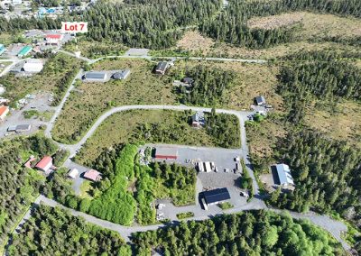 aerial view of the lot