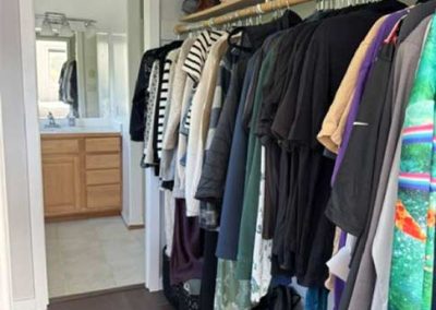 image of the master closet